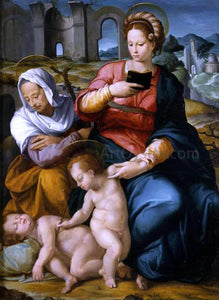  Jacopino Del Conte Virgin and Child with St Elizabeth and the Infant Baptist - Art Print