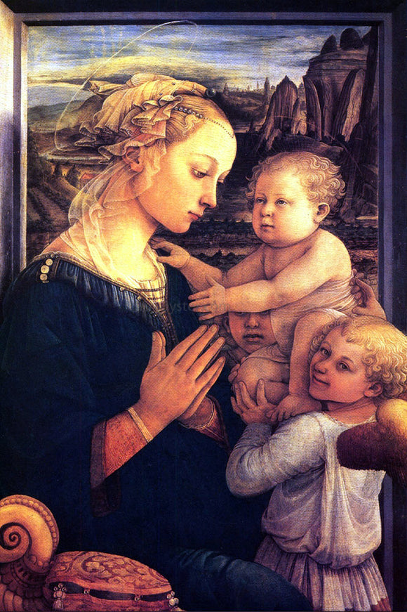  Filippino Lippi Virgin with Children - Art Print