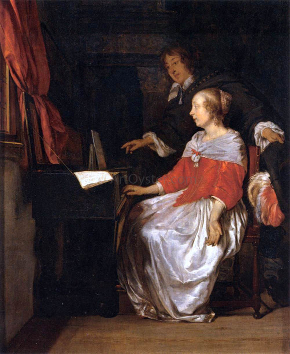  Gabriel Metsu Virginal Player - Art Print