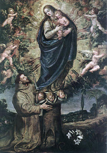  Vicente Carducho Vision of St Francis of Assisi - Art Print