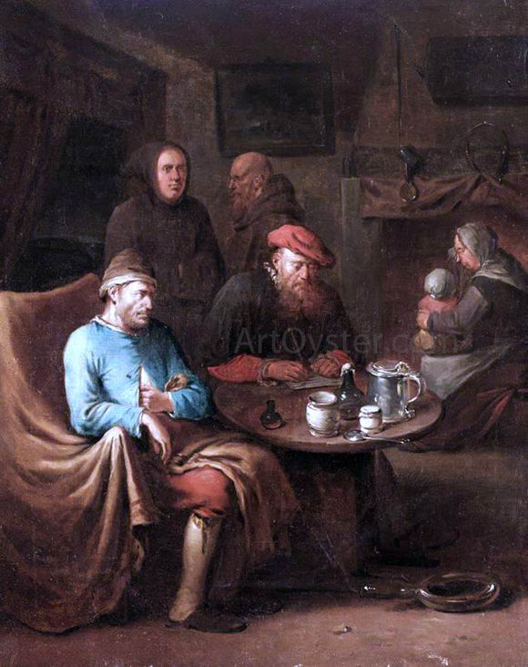  The Younger Egbert Van  Heemskerck Visit of the Doctor - Art Print