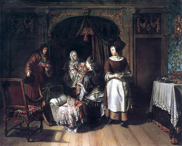  Matthijs Naiveu Visit to the Nursery - Art Print