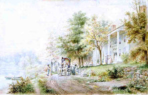  Edward Lamson Henry Visit to the Plantation - Art Print