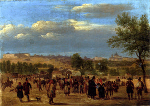  Guiseppe Canella Vista de Madrid del Puente de Segovia - Art Print