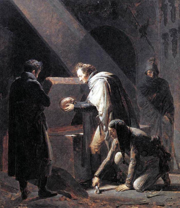  Alexandre Evariste Fragonard Vivant Denon Replacing El Cid's Remains in their Tombs - Art Print
