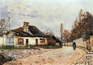  Alfred Sisley Voisins Street in Louveciennes - Art Print