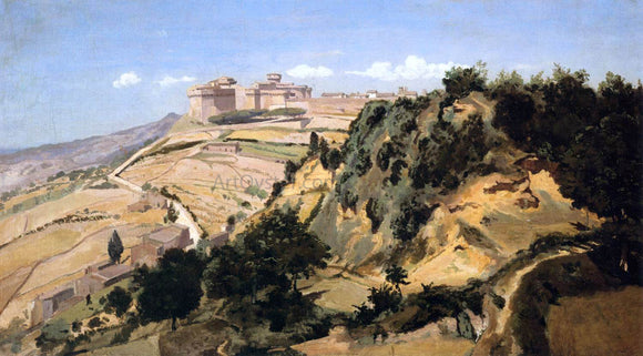  Jean-Baptiste-Camille Corot Volterra, the Citadel - Art Print