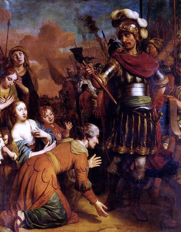  Gerbrand Van den Eeckhout Volumnia Pleading With Her Son Coriolanus To Spare Rome - Art Print