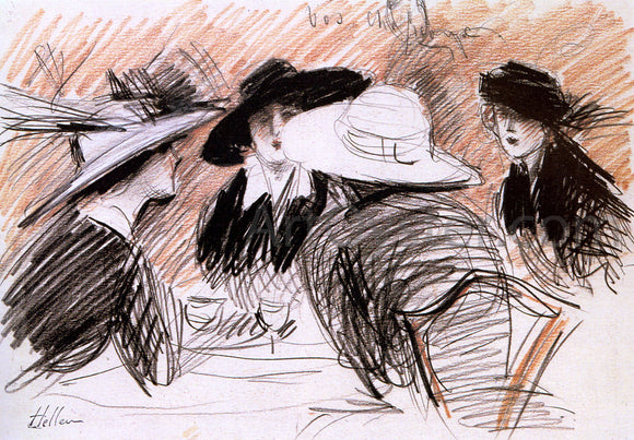  Paul Cesar Helleu Vos Chapeaux - Art Print