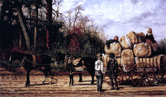  William Aiken Walker Wagon Scene - Art Print