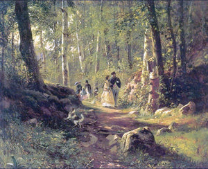  Ivan Ivanovich Shishkin Walk in a Forest - Art Print