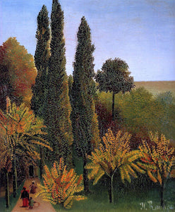  Henri Rousseau Walking in the Parc des Buttes-Chaumont - Art Print