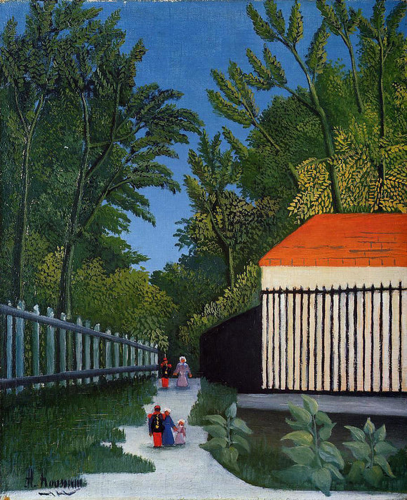  Henri Rousseau Walking in the Parc Montsouris - Art Print