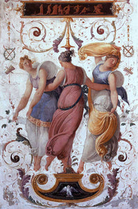  Francesco Hayez Wall Decoration (detail) - Art Print