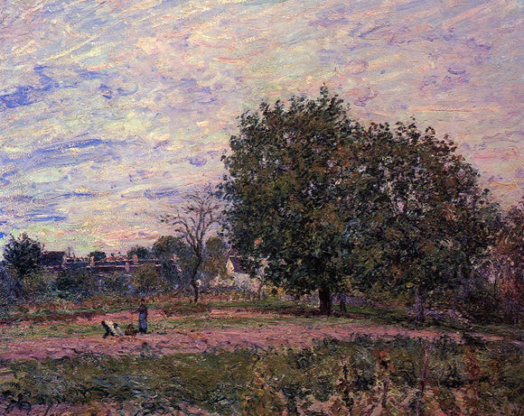 Alfred Sisley Walnut Trees, Sunset - Early Days of October - Art Print