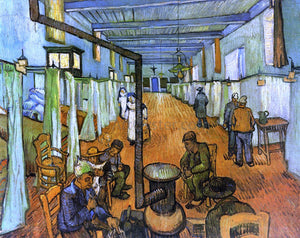  Vincent Van Gogh Ward in the Hospital at Arles - Art Print
