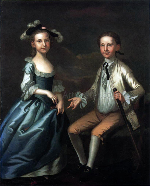  John Wollaston Warner Lewis II and Rebecca Lewis - Art Print