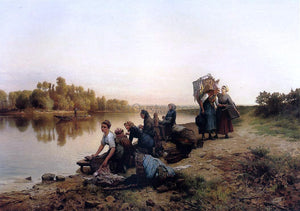  Daniel Ridgway Knight Wash Day - Art Print