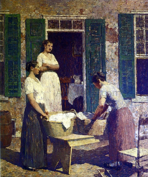  Robert Spencer Washday - Art Print