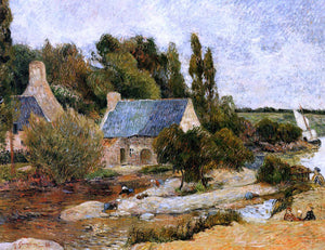  Paul Gauguin Washerwoman at Simonou Mill, Pont-Aven - Art Print
