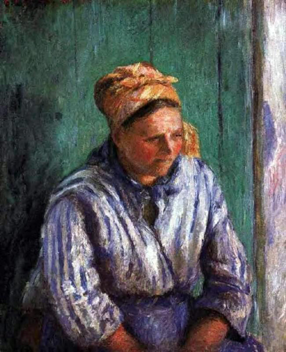  Camille Pissarro Washerwoman Study (also known as La Mere Larcheveque) - Art Print