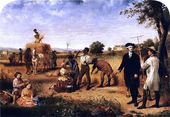  Junius Brutus Stearns Washington as a Farmer at Mount Vernon - Art Print