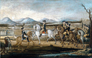  Frederick Kemmelmeyer Washington Reviewing the Western Army at Fort Cumberland, Maryland - Art Print