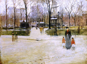  Paul Cornoyer Washington Square - Art Print