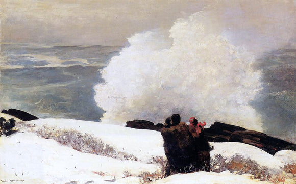  Winslow Homer Watching the Breaker - A High Sea - Art Print