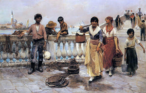  Frank Duveneck Water Carriers, Venice - Art Print