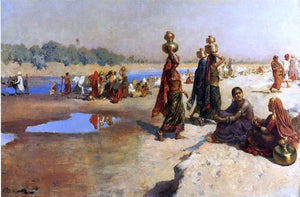  Edwin Lord Weeks Water Carries of the Ganges - Art Print