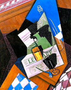  Juan Gris Waterbottle, Fruitdish - Art Print