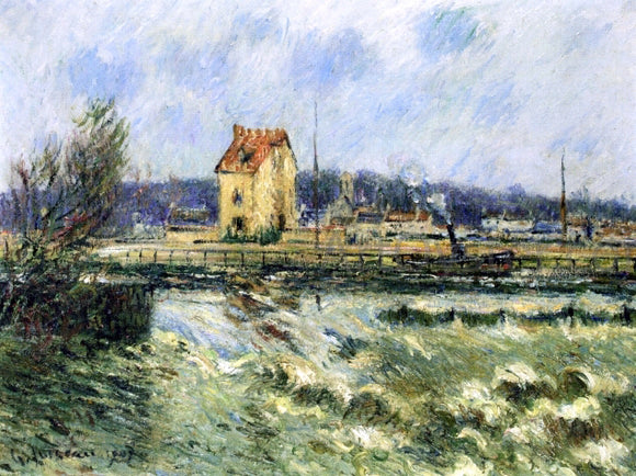  Gustave Loiseau Waterfall at St. Martin, Pontoise - Art Print