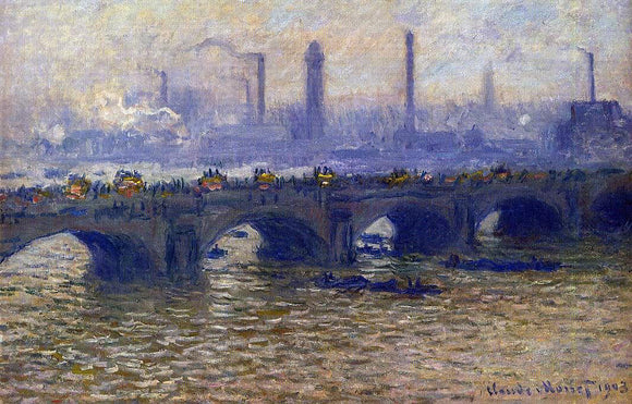  Claude Oscar Monet Waterloo Bridge, Grey Weather - Art Print