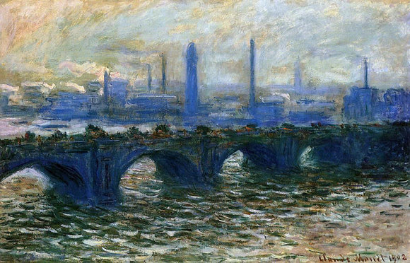  Claude Oscar Monet Waterloo Bridge, Misty Morning - Art Print