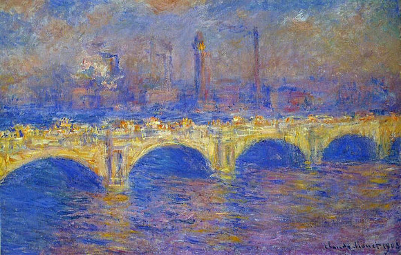  Claude Oscar Monet Waterloo Bridge, Sunlight Effect - Art Print