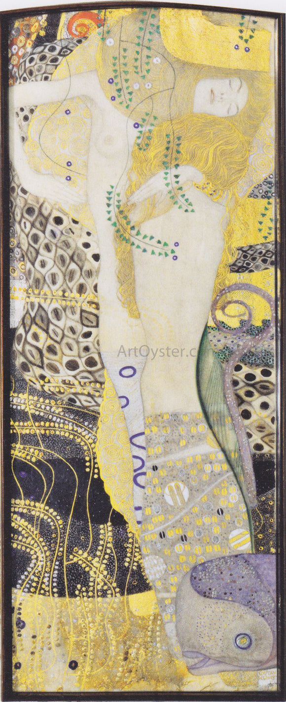  Gustav Klimt Watersnakes - Art Print