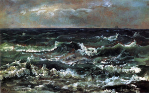  Johan Christian Claussen Dahl Waves and Breakers in the Bay of Naples - Art Print