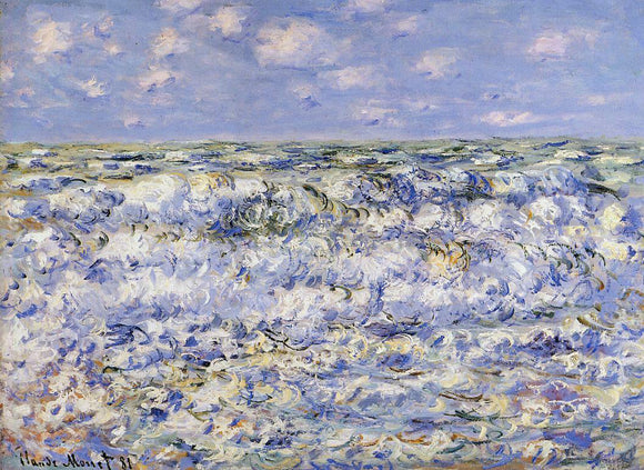  Claude Oscar Monet Waves Breaking - Art Print