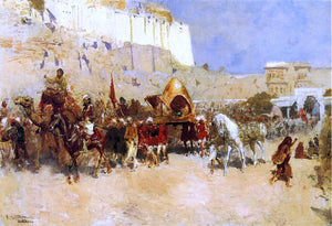 Edwin Lord Weeks Wedding Procession, Jodhpur - Art Print