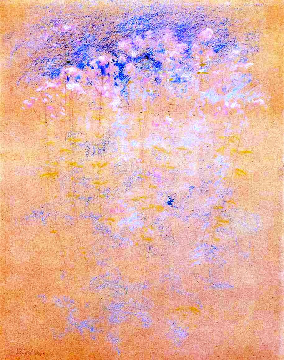  John Twachtman Weeds and Flowers - Art Print