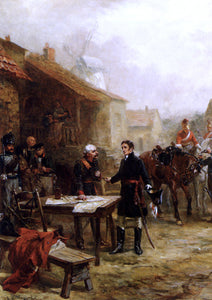  Robert Alexander Hillingford Wellington And Blucher Meeting Before The Battle Of Waterloo - Art Print