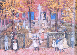  Maurice Prendergast West Church, Boston - Art Print