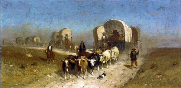  Jr. Samuel Colman Westward Ho: Study for Ships of the Plains - Art Print