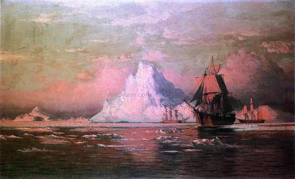  William Bradford Whalers After the Nip in Melville Bay - Art Print