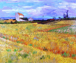  Vincent Van Gogh Wheat Field with Sheaves - Art Print