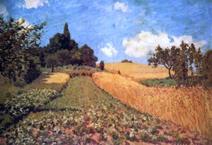  Alfred Sisley Wheatfields near Argenteuil - Art Print