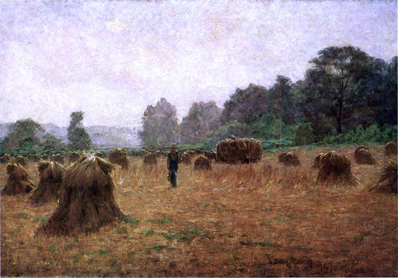  John Ottis Adams Wheat-Wain Afield - Art Print