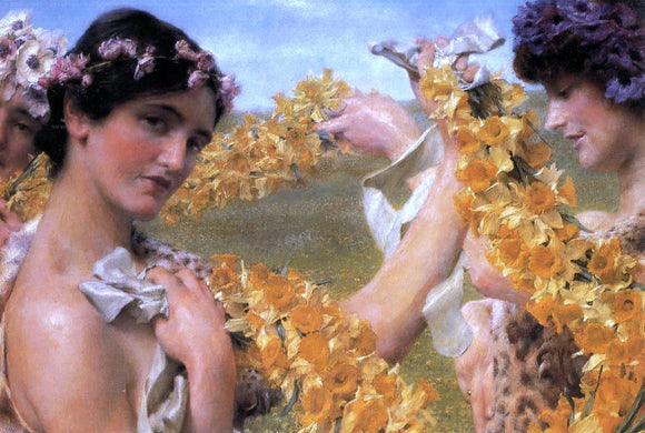  Sir Lawrence Alma-Tadema When Flowers Return - Art Print