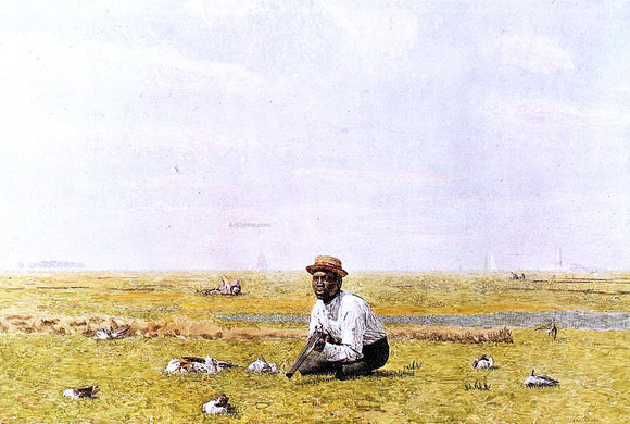  Thomas Eakins Whistling for Plover - Art Print